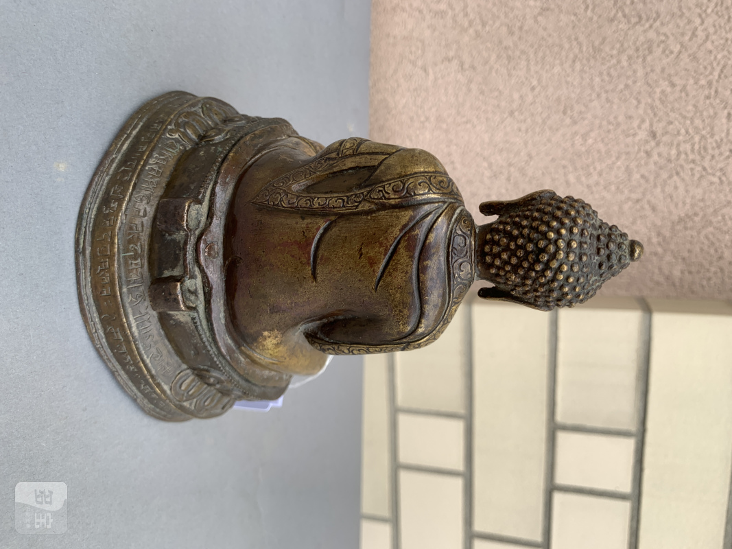 A GILT-COPPER FIGURE OF BUDDHA SHAKYAMUNI - 图8